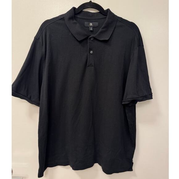 Banana Republic Men’s XL Black Short Sleeve Luxury-Touch Collared Polo Shirt - Picture 2 of 6